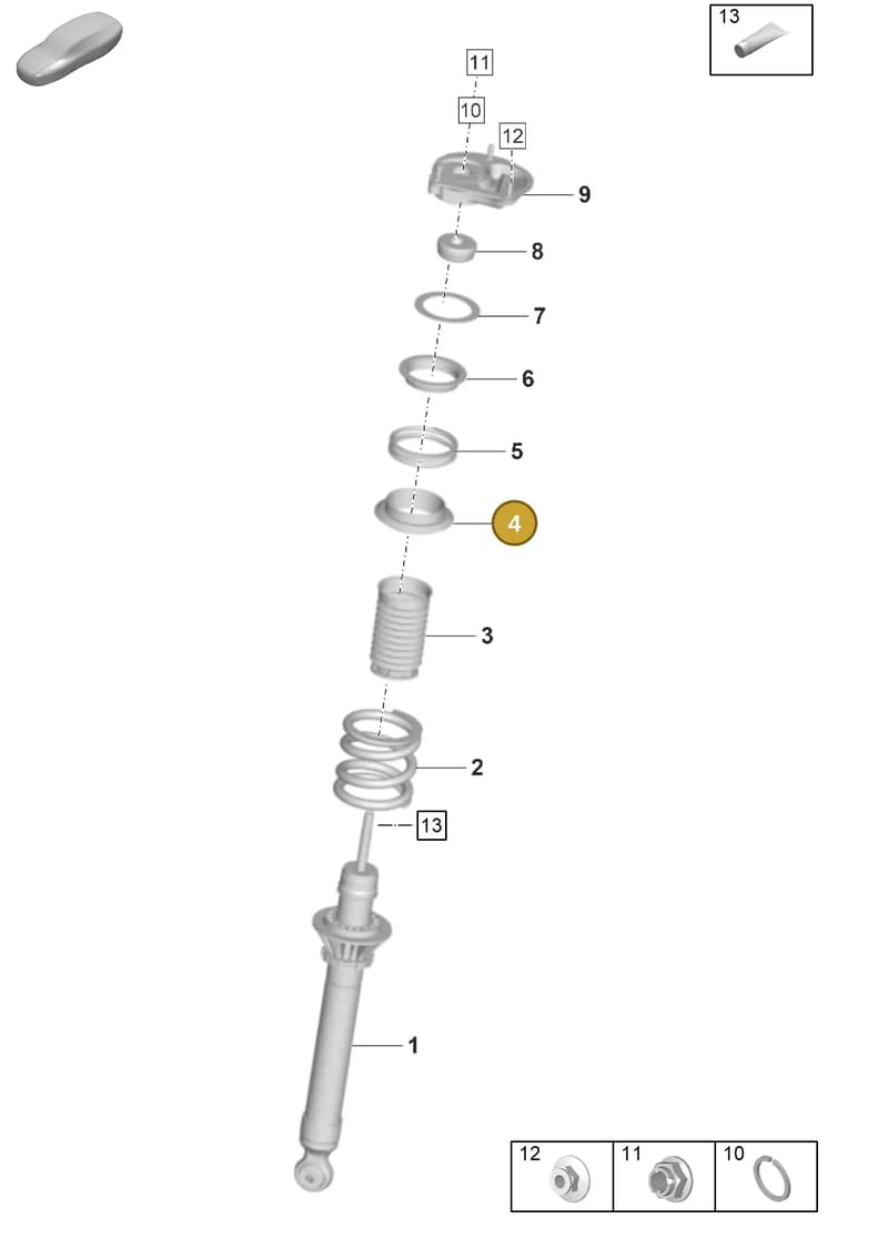9GT411109 — Porsche 911 (2021-2022) diagram p59402030, position 4