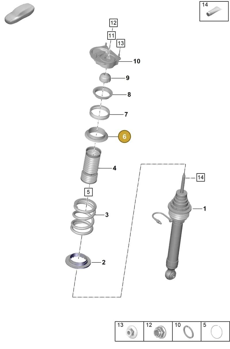 9GT411109 — Porsche 911 (2021-2022) diagram p59402000, position 6