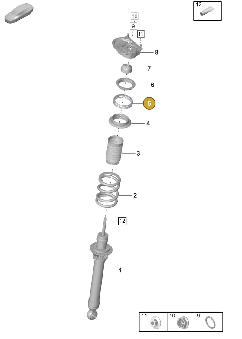 9GT411411 — Porsche 911 (2021-2022) diagram p59402010, position 5