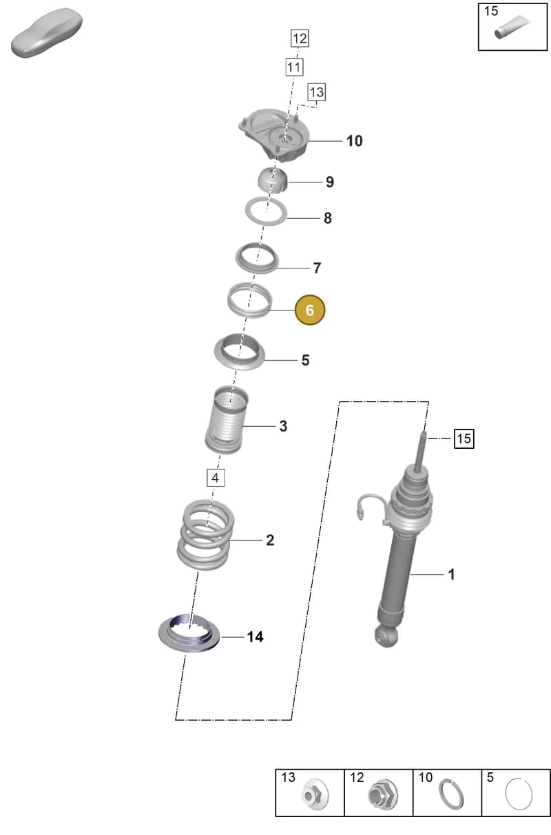 9GT411411 — Porsche 911 (2021-2022) diagram p59402020, position 6
