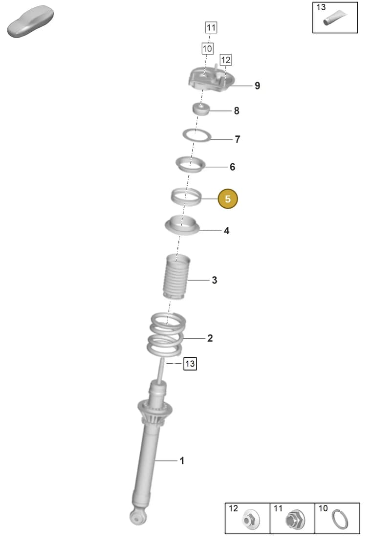 9GT411411 — Porsche 911 (2021-2022) diagram p59402030, position 5