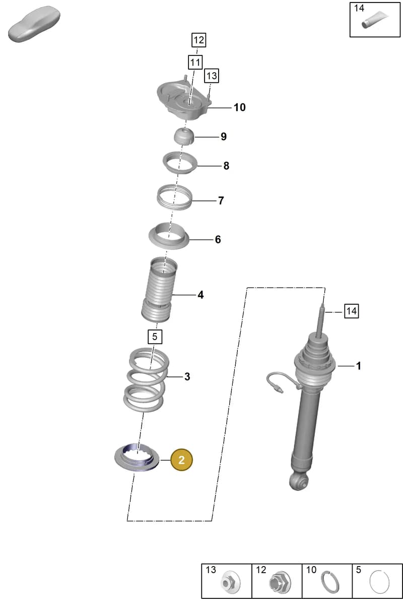 9GT412103 — Porsche 911 (2021-2022) diagram p59402000, position 2
