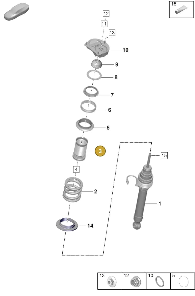 9GT412137B — Porsche 911 (2021-2022) diagram p59402020, position 3
