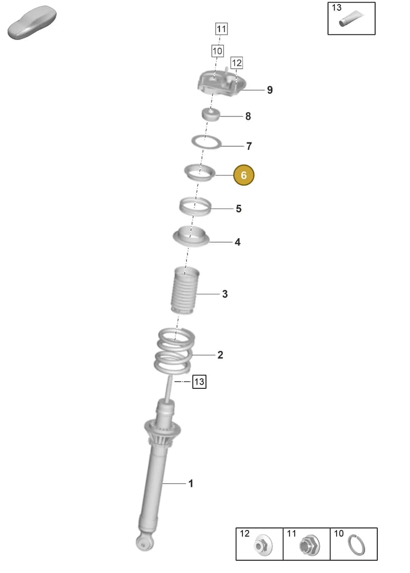9GT412149A — Porsche 911 (2021-2022) diagram p59402030, position 6