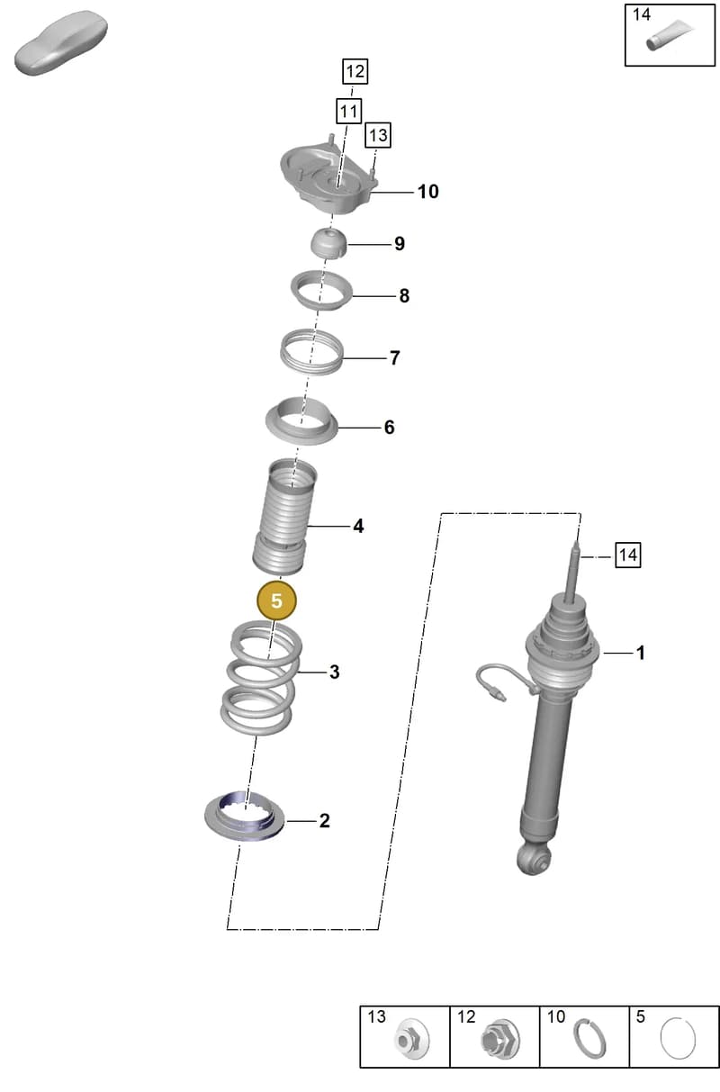 9GT412153 — Porsche 911 (2021-2022) diagram p59402000, position 5