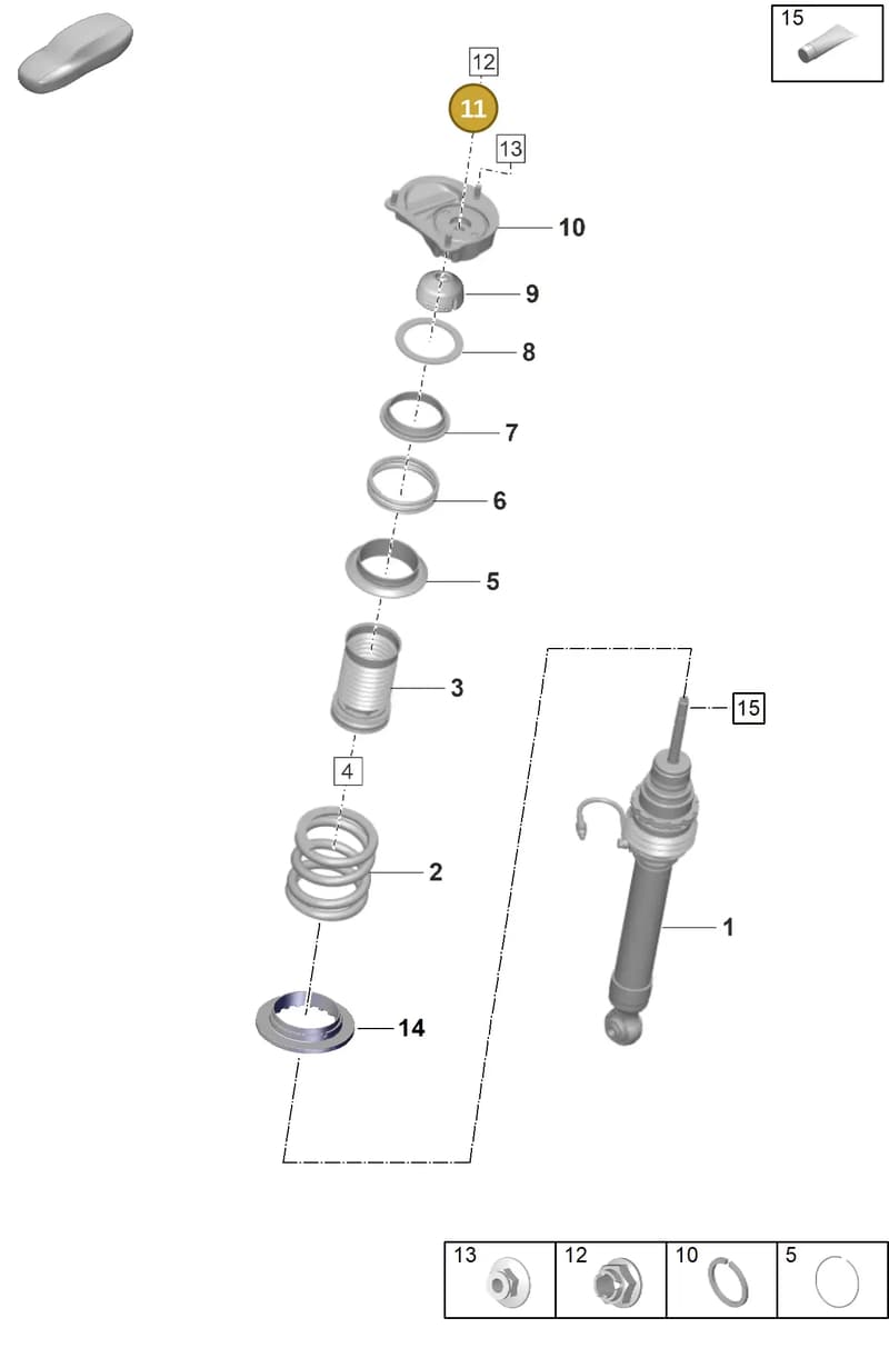 9GT412269 — Porsche 911 (2021-2022) diagram p59402020, position 11
