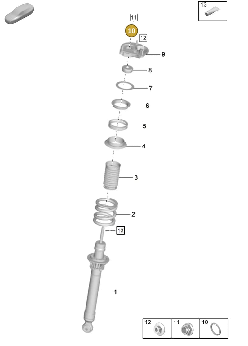 9GT412269 — Porsche 911 (2021-2022) diagram p59402030, position 10