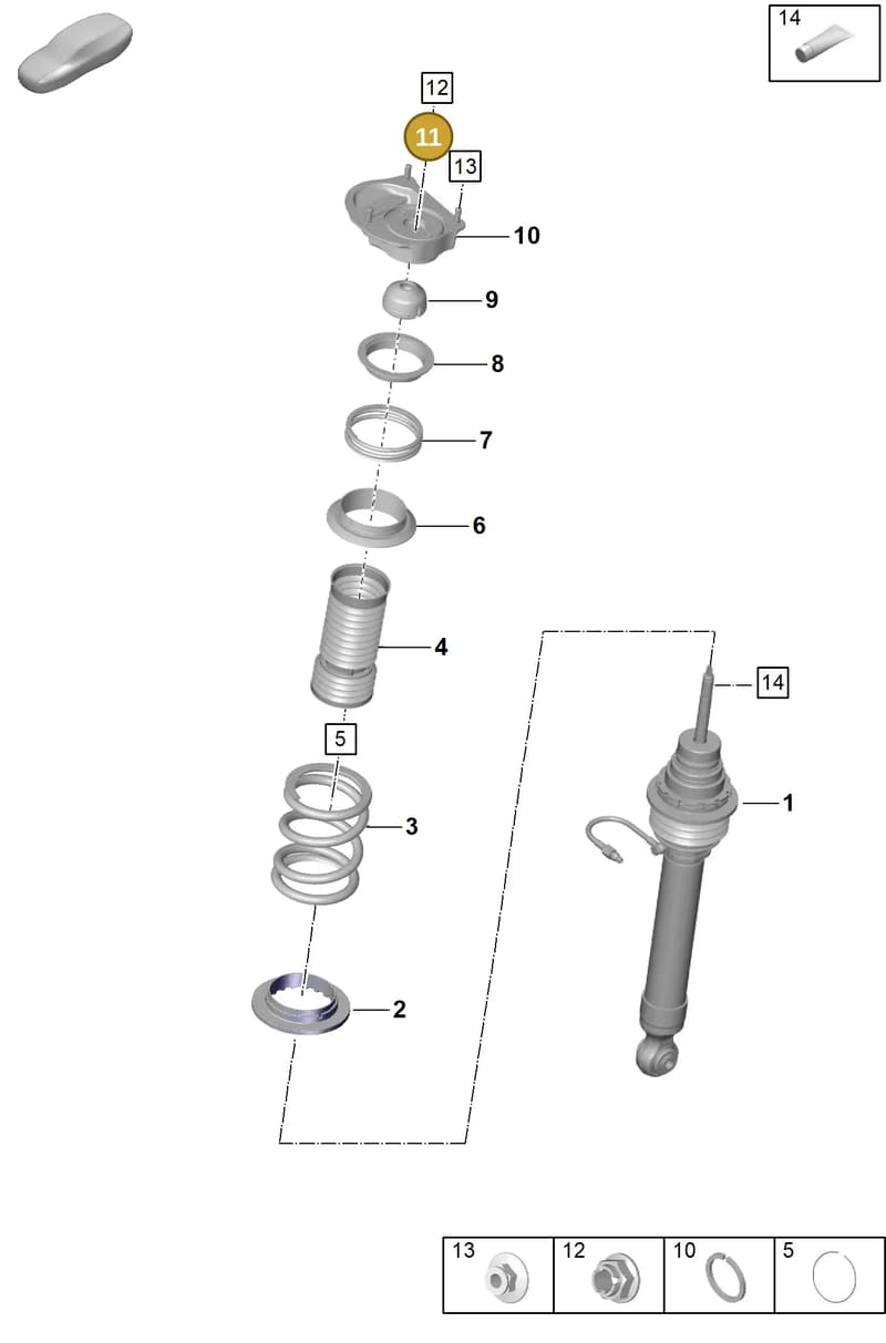 9GT412269 — Porsche 911 (2021-2022) diagram p59402000, position 11