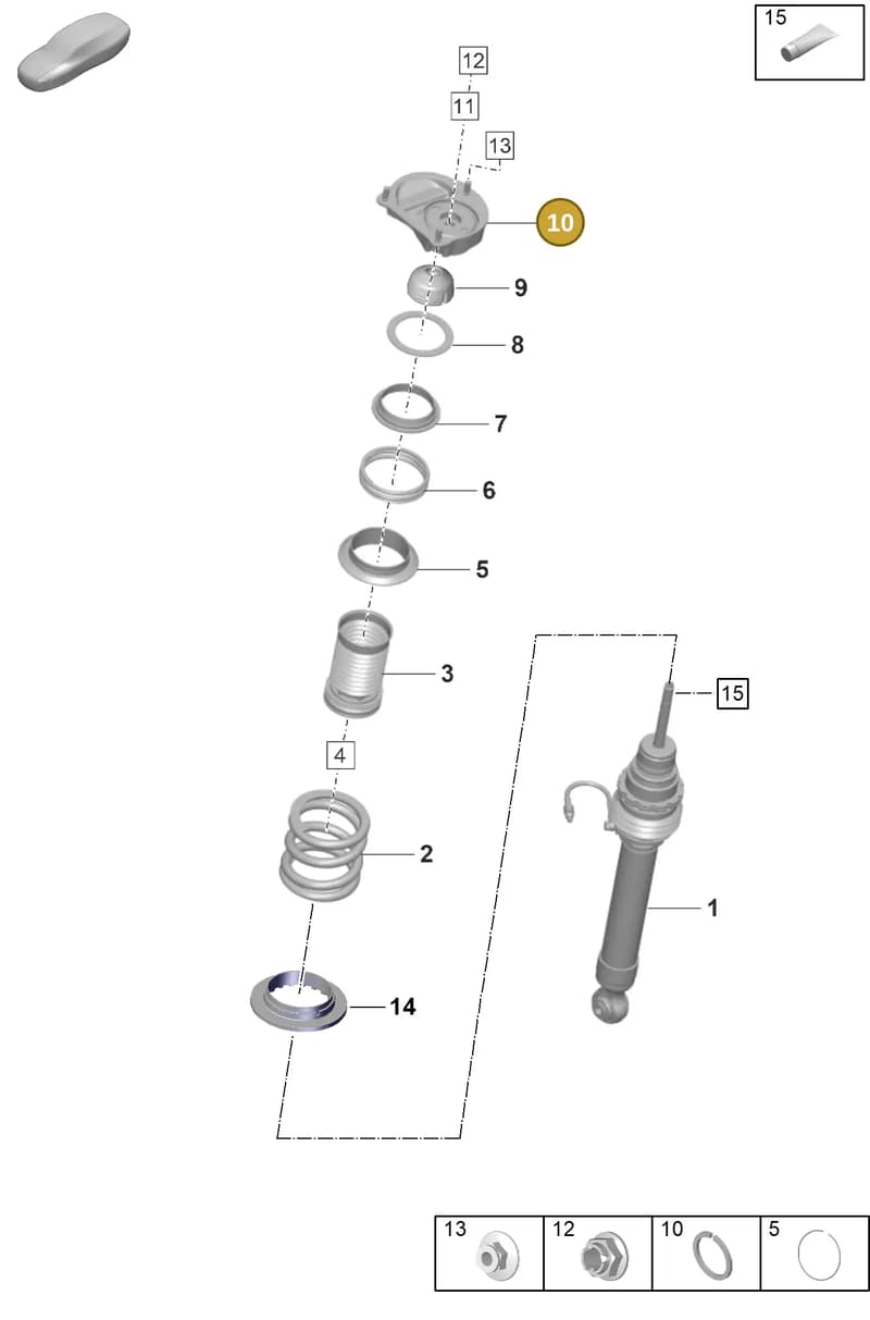 9GT412322E — Porsche 911 (2021-2022) diagram p59402020, position 10