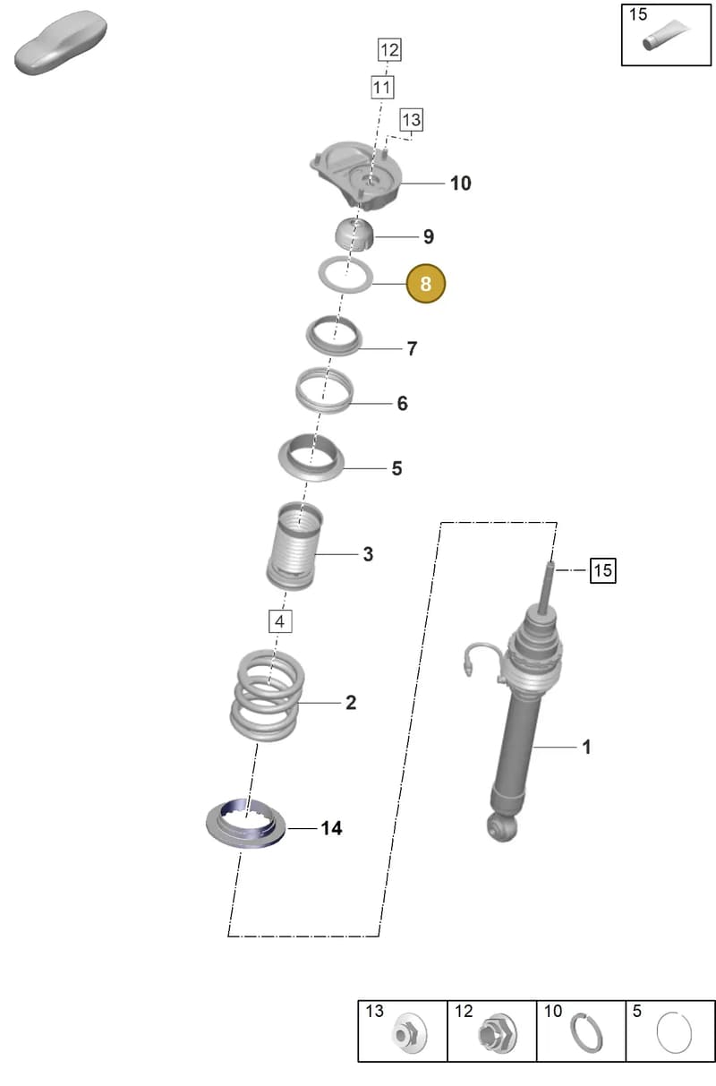 9GT422409A — Porsche 911 (2021-2022) diagram p59402020, position 8