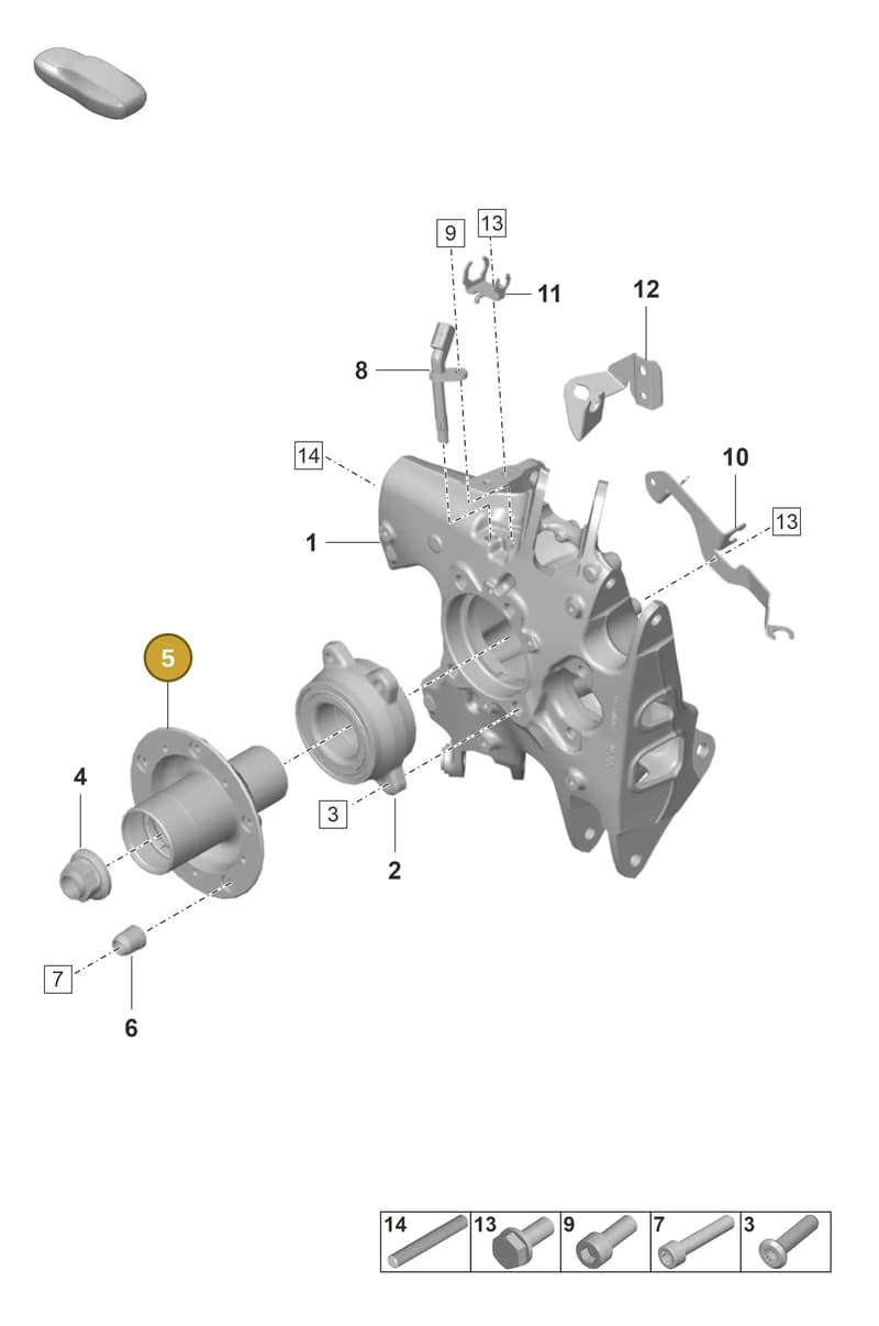 9GT501651A — Porsche 911 (2021-2022) diagram p59501020, position 5