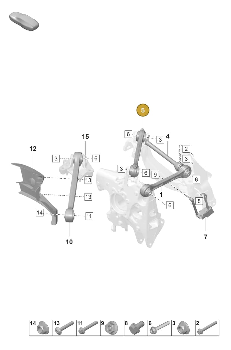 9GT505237B — Porsche 911 (2021-2022) diagram p59501050, position 5