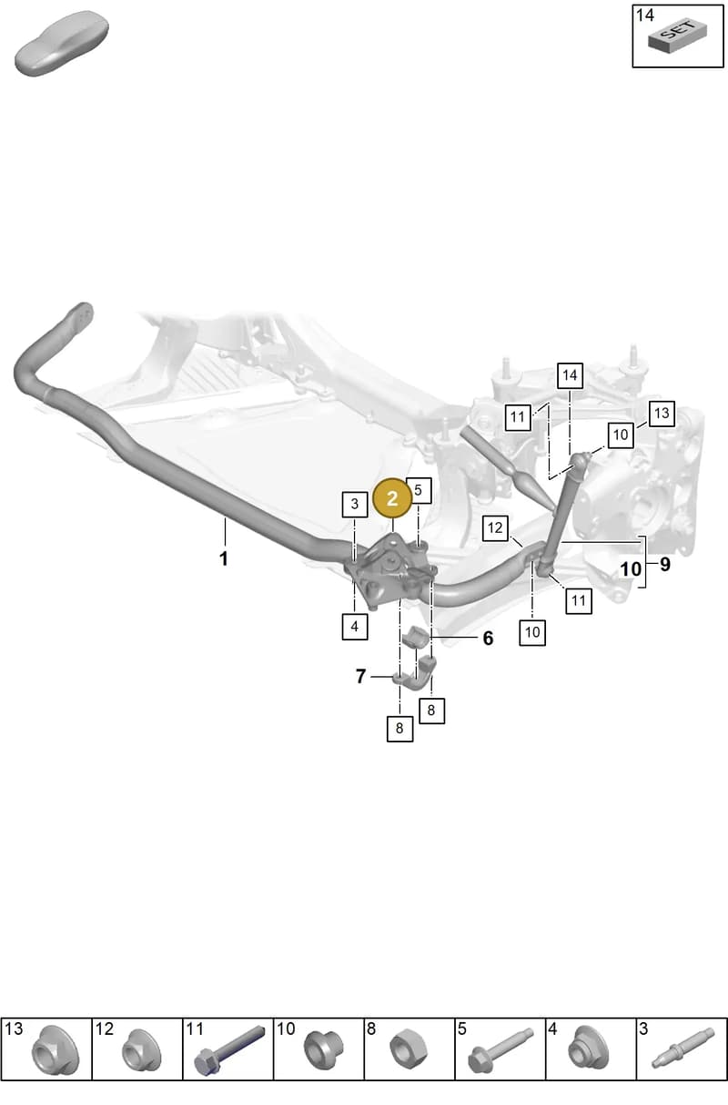 9GT505262A — Porsche 911 (2021-2022) diagram p59502110, position 2