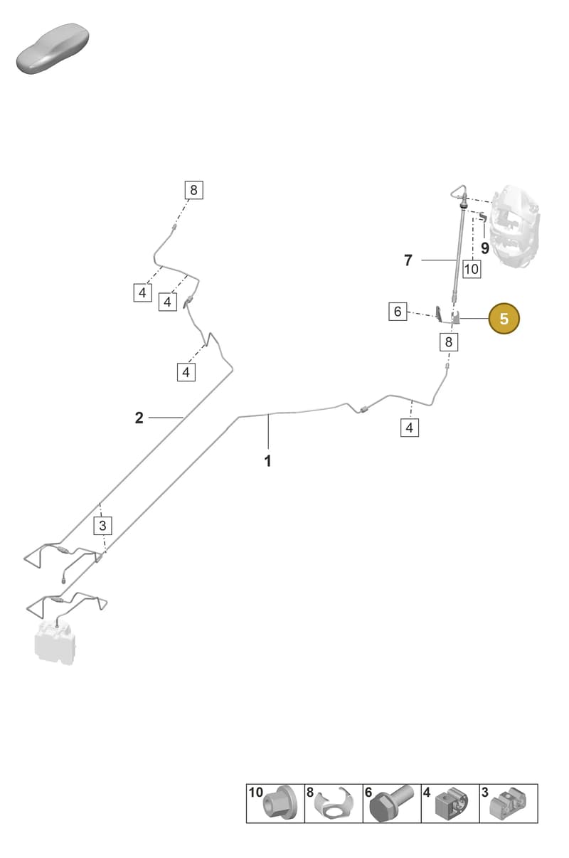 9GT614843 — Porsche 911 (2021-2022) diagram p59604020, position 5