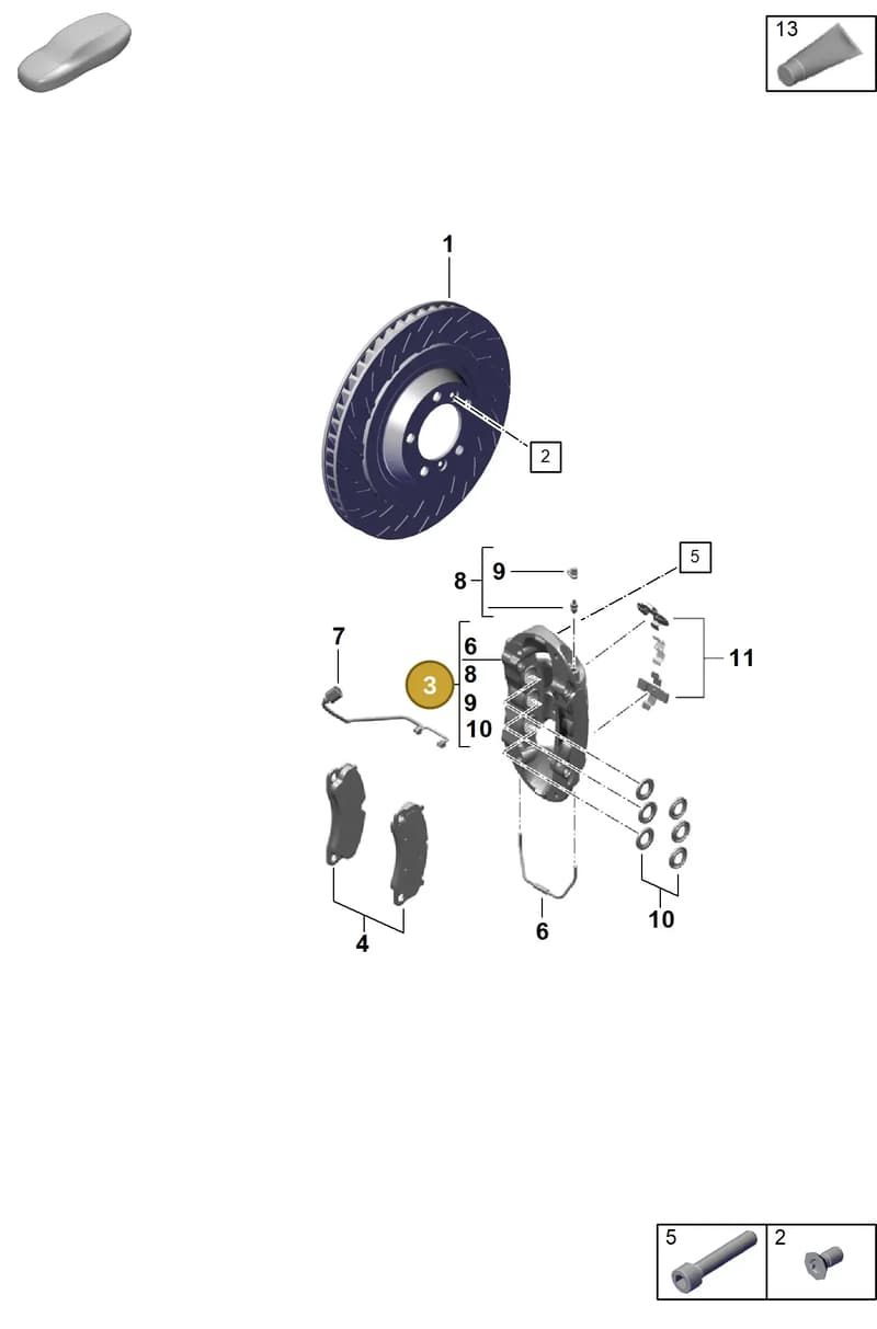9GT615124B — Porsche Boxster Spyder (2019-2020) diagram p55602000, position 3