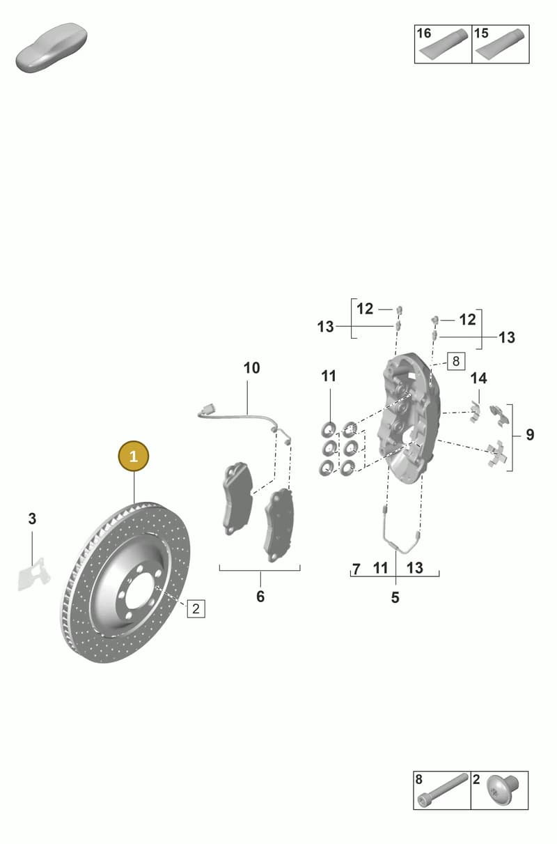 9GT615301L — Porsche 911 (2021-2022) diagram p59602010, position 1