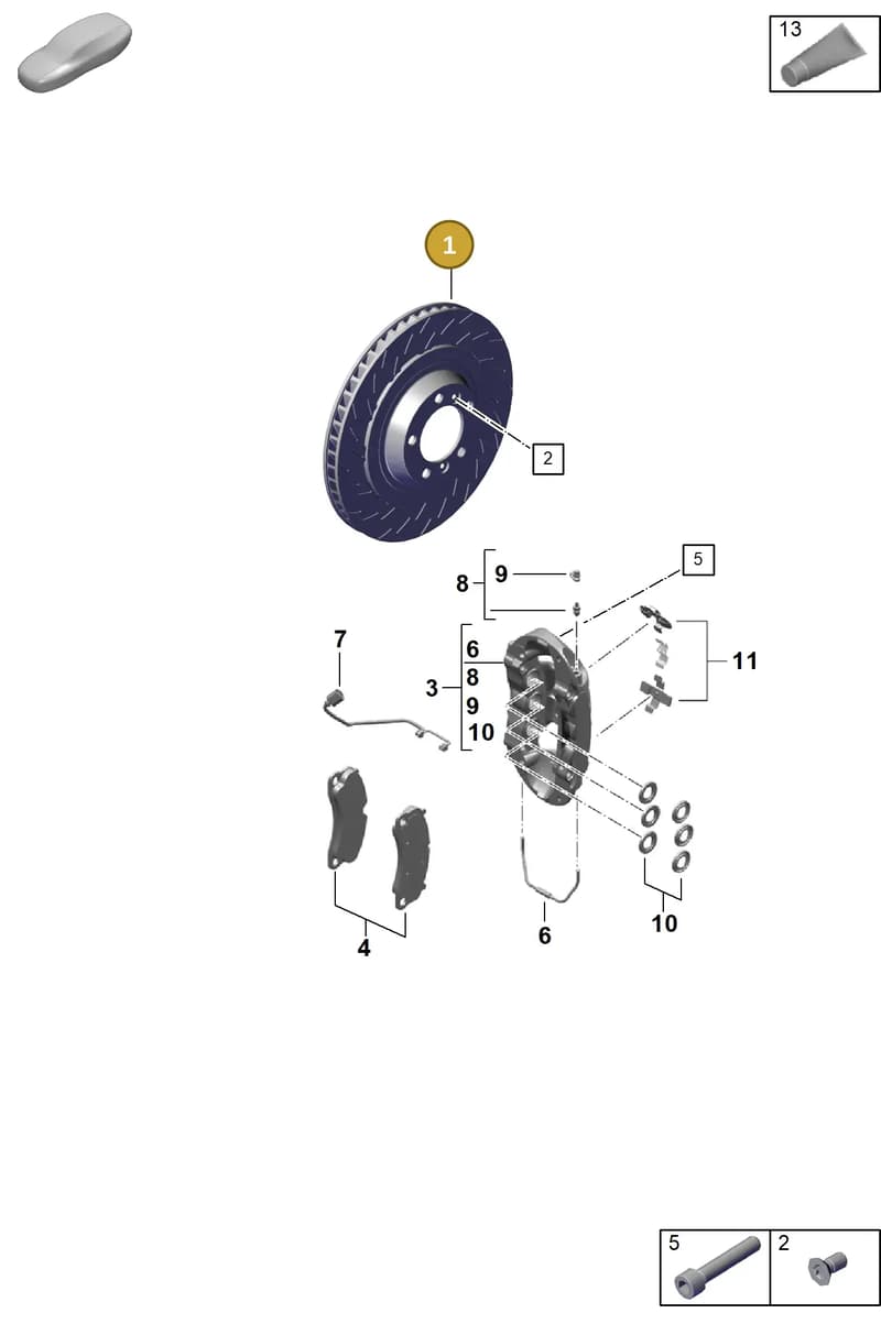 9GT615302N — Porsche Cayman (2019-2022) diagram p55602000, position 1