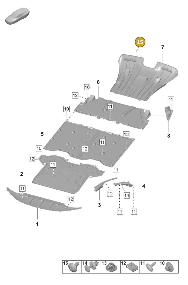 9GT615457 — Porsche 911 (2021-2022) diagram p59801700, position 15