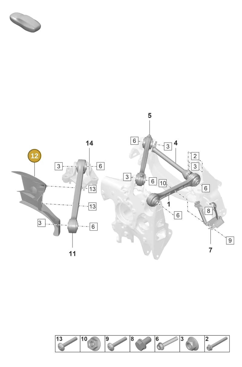 9GT615458 — Porsche 911 (2021-2022) diagram p59501060, position 12
