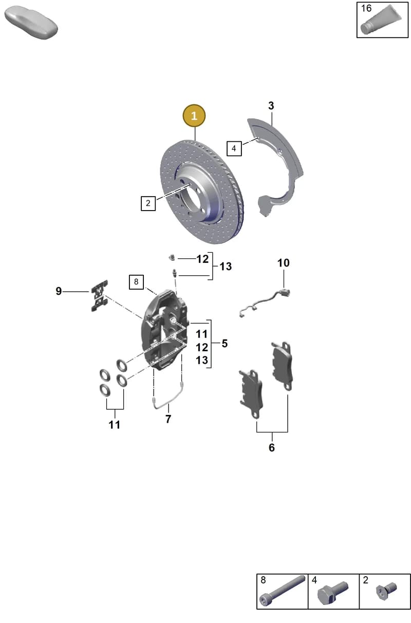 9GT615601E — Porsche Boxster Spyder (2019-2020) diagram p55603100, position 1