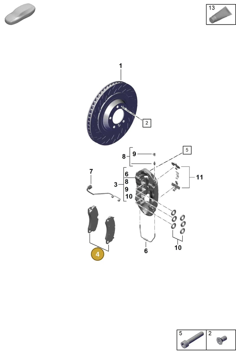 9GT698151G — Porsche Boxster Spyder (2019-2020) diagram p55602000, position 4