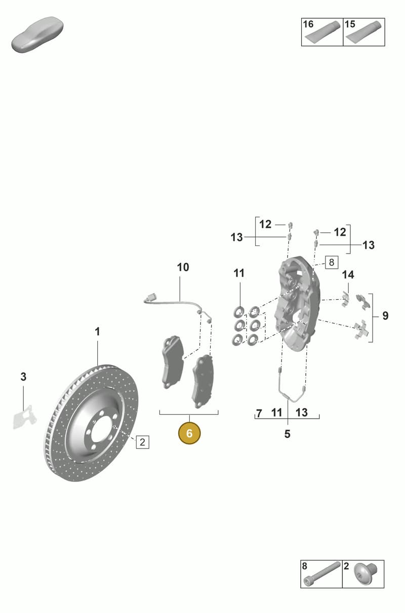 9GT698151T — Porsche 911 (2021-2022) diagram p59602010, position 6