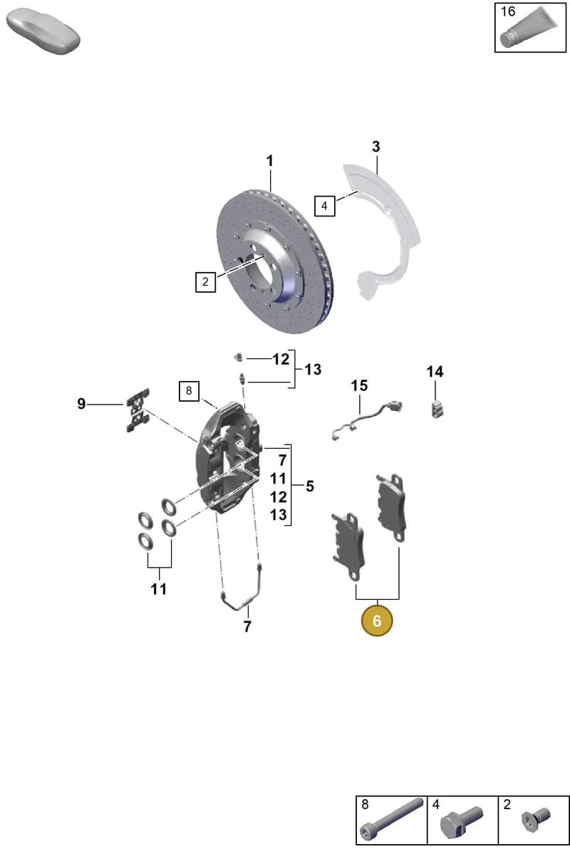 9GT698451R — Porsche Boxster Spyder (2019-2020) diagram p55603200, position 6