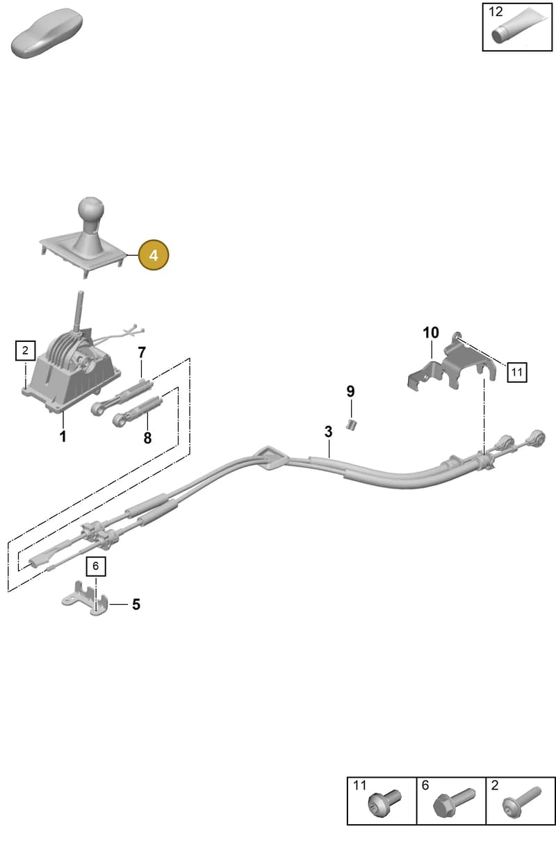 9GT711141DQA0 — Porsche 911 (2021-2022) diagram p59701000, position 4