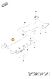 9GT721471 Porsche Hydraulic Line