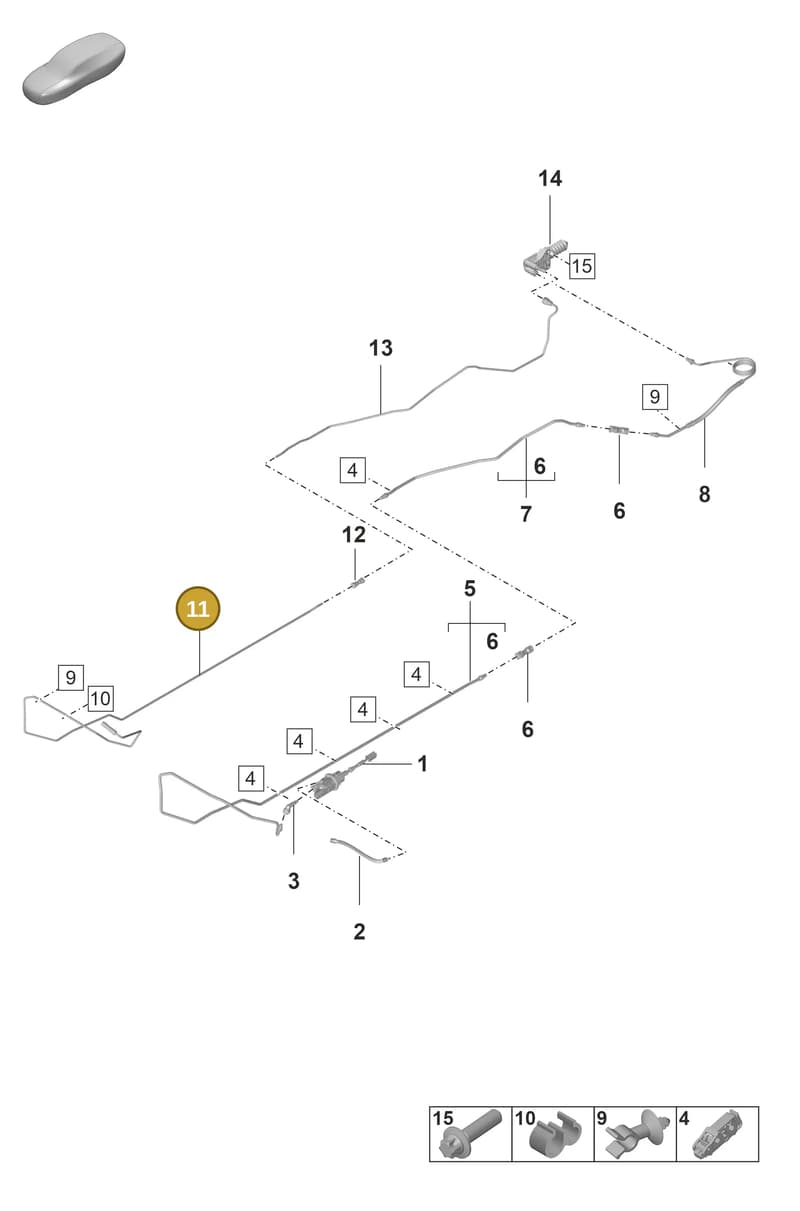 9GT721472 — Porsche 911 (2021-2022) diagram p59703000, position 11