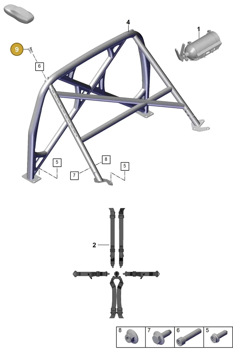 9GT803583 — Porsche 911 (2018-2024) diagram p53812025, position 9