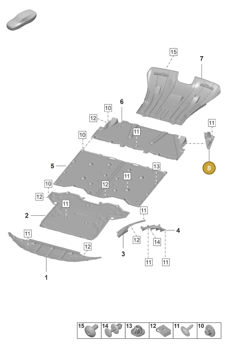 9GT805639C — Porsche 911 (2021-2022) diagram p59801700, position 8
