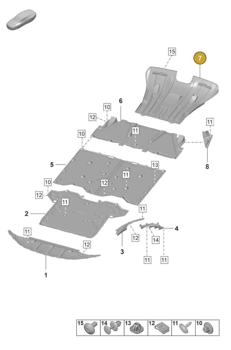 9GT805898A — Porsche 911 (2021-2022) diagram p59801700, position 7