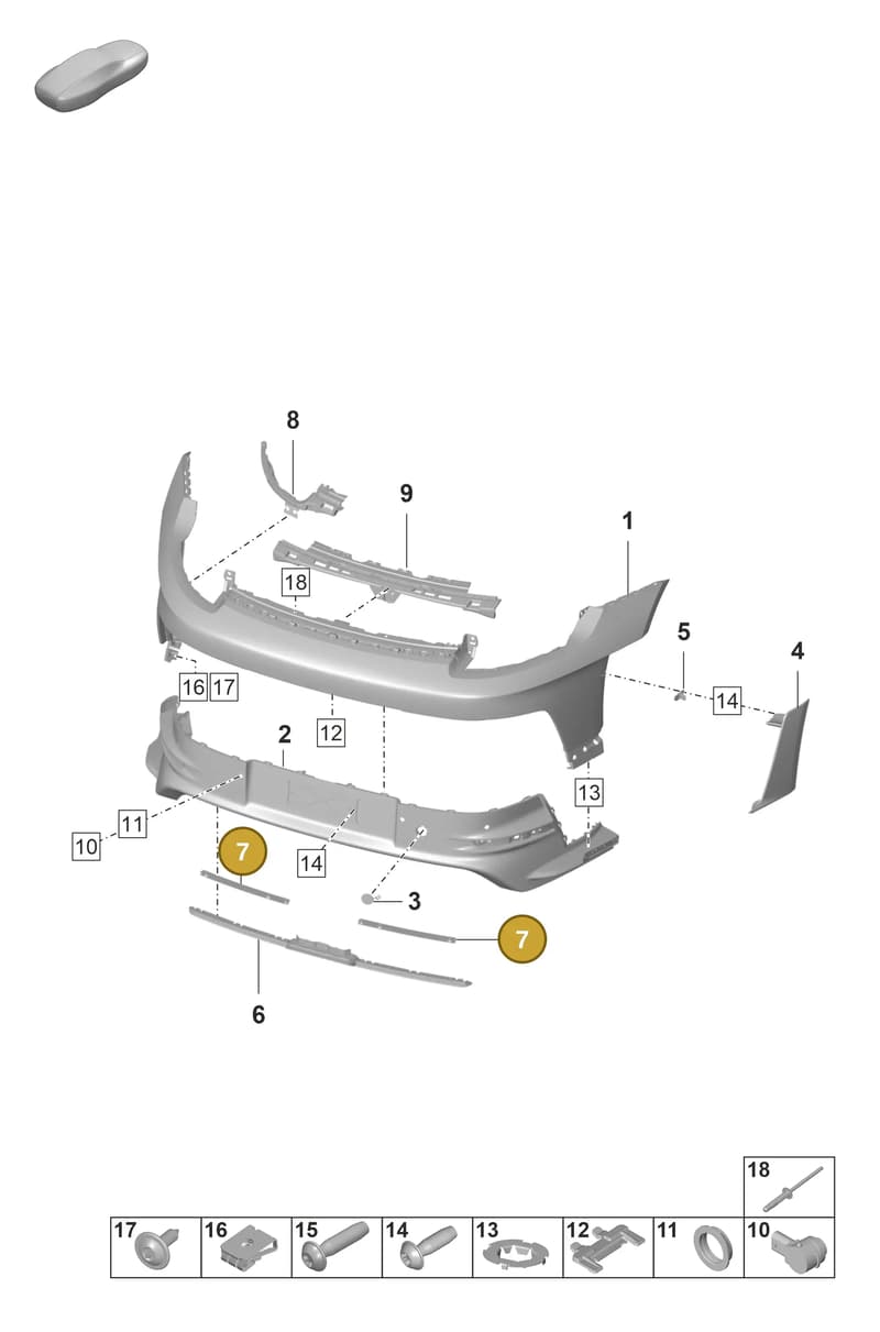 9GT807350 — Porsche 911 (2021-2022) diagram p59802510, position 7