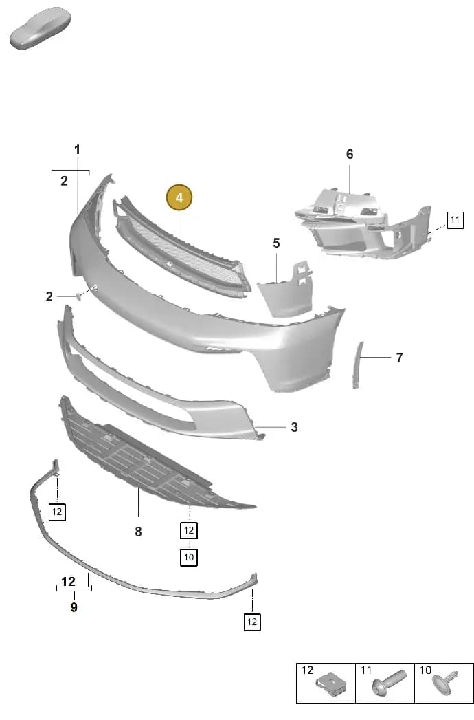 9GT807681BOK1 — Porsche 911 (2021-2022) diagram p59802000, position 4
