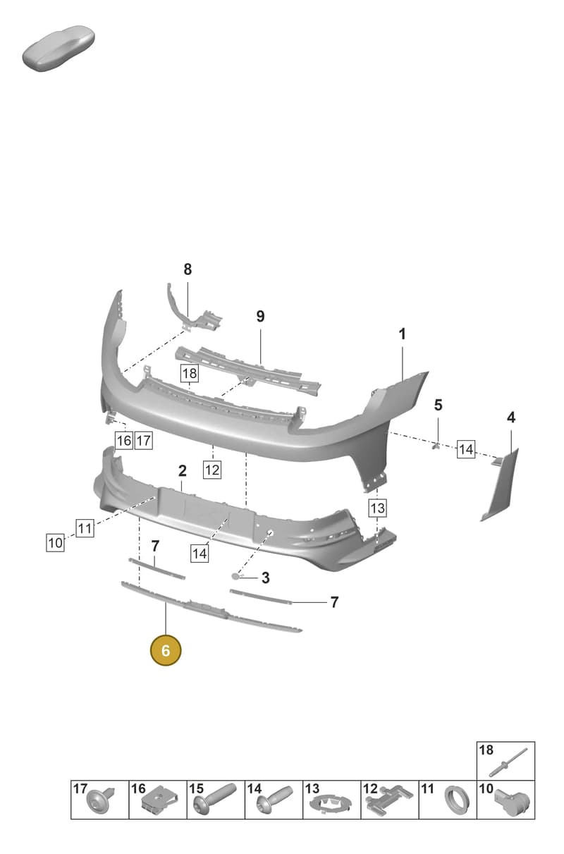 9GT807833OK1 — Porsche 911 (2021-2022) diagram p59802510, position 6