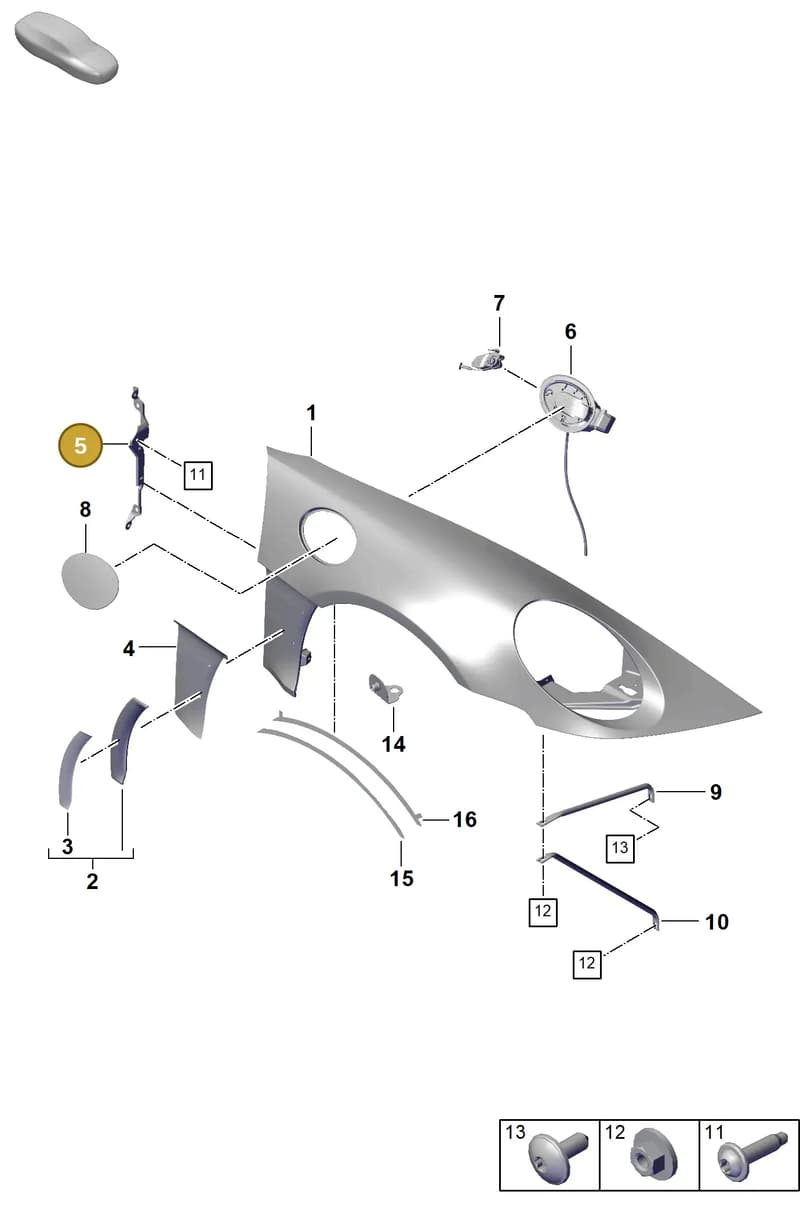 9GT809573A — Porsche 911 (2021-2022) diagram p59801420, position 5