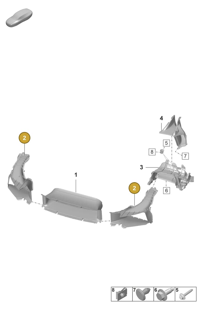 9GT815216B — Porsche 911 (2021-2022) diagram p59802110, position 2
