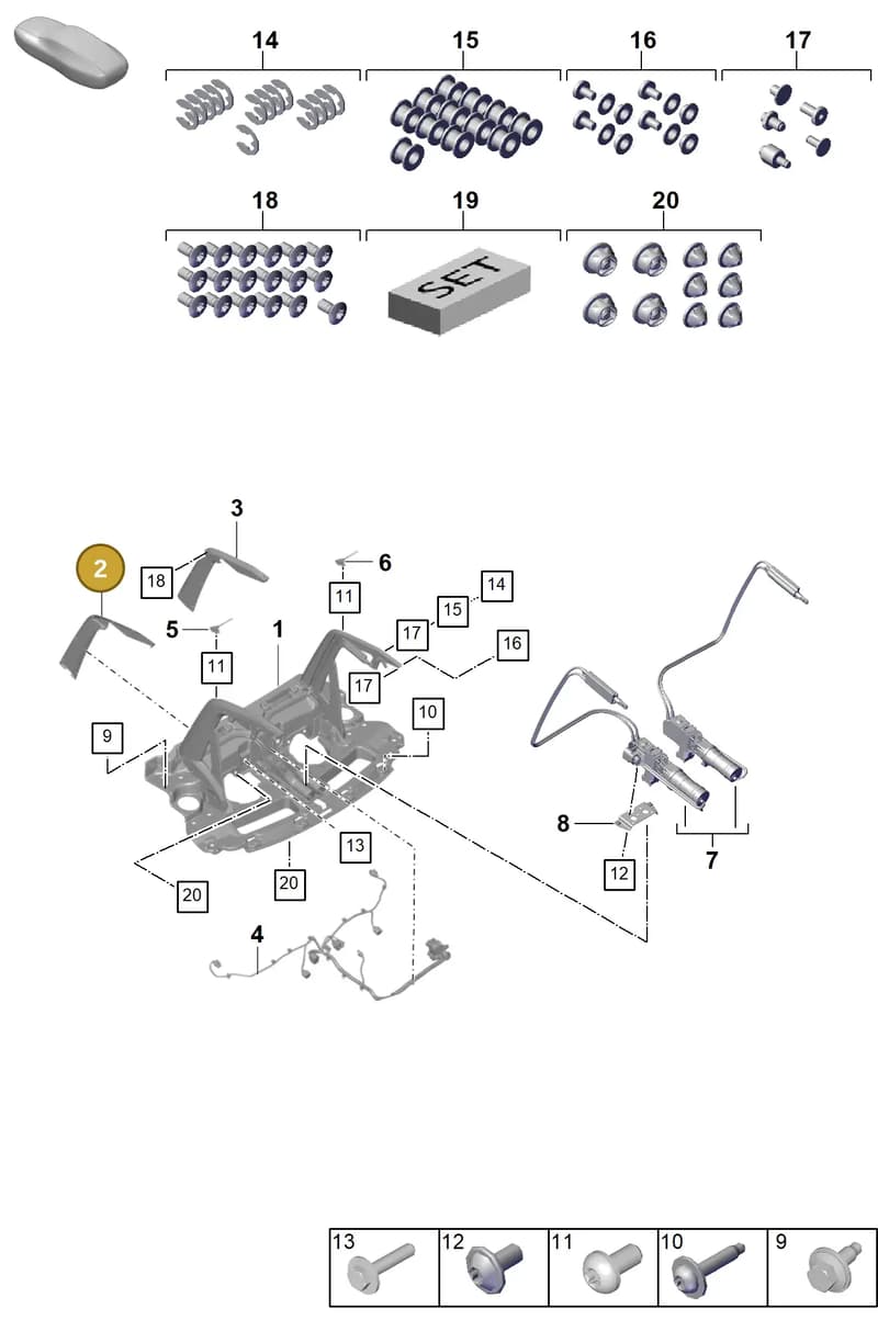 9GT827339OK1 — Porsche 911 (2021-2022) diagram p59803190, position 2