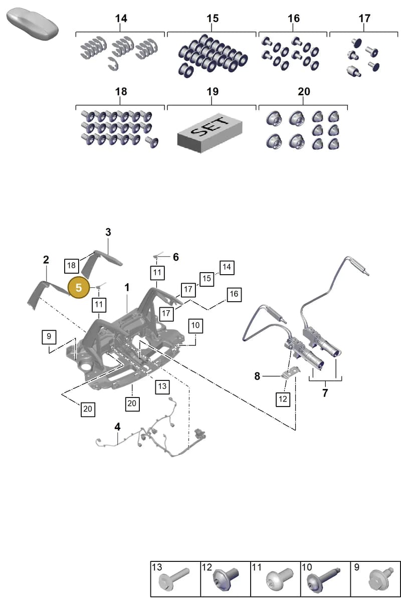 9GT827685AOK1 — Porsche 911 (2021-2022) diagram p59803190, position 5