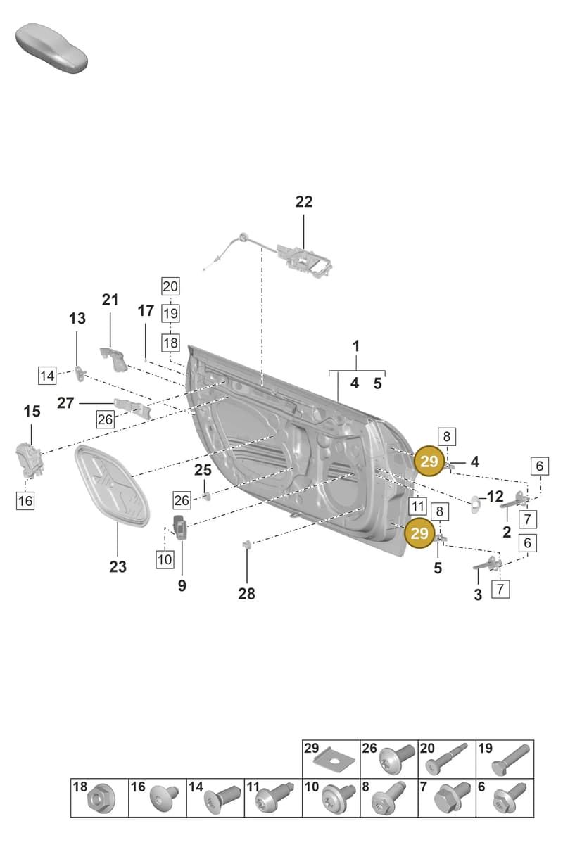 9GT831379C — Porsche 911 (2021-2022) diagram p59804010, position 29