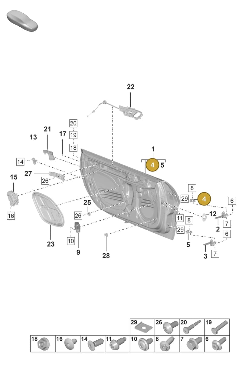 9GT831402 — Porsche 911 (2021-2022) diagram p59804010, position 4
