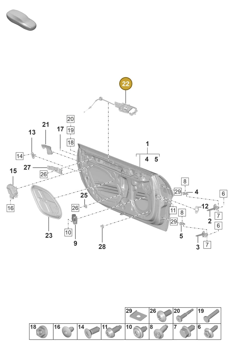 9GT837017 — Porsche 911 (2021-2022) diagram p59804010, position 22