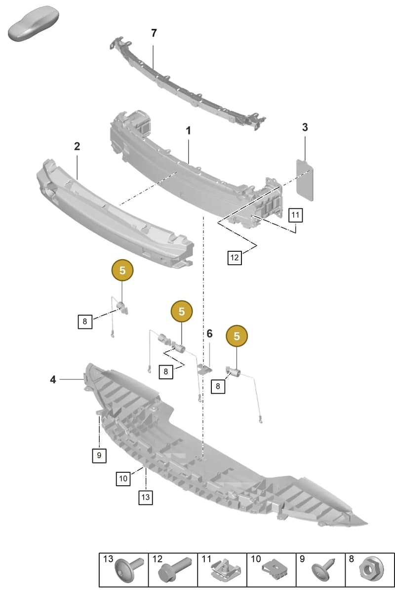 9GT861749A — Porsche 911 (2021-2022) diagram p59802410, position 5