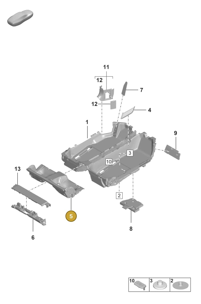 9GT863007BOX7 — Porsche 911 (2018-2024) diagram p53807100, position 5