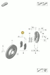 9GT907637 Porsche Sender Wire (Padding Wear Indicator)