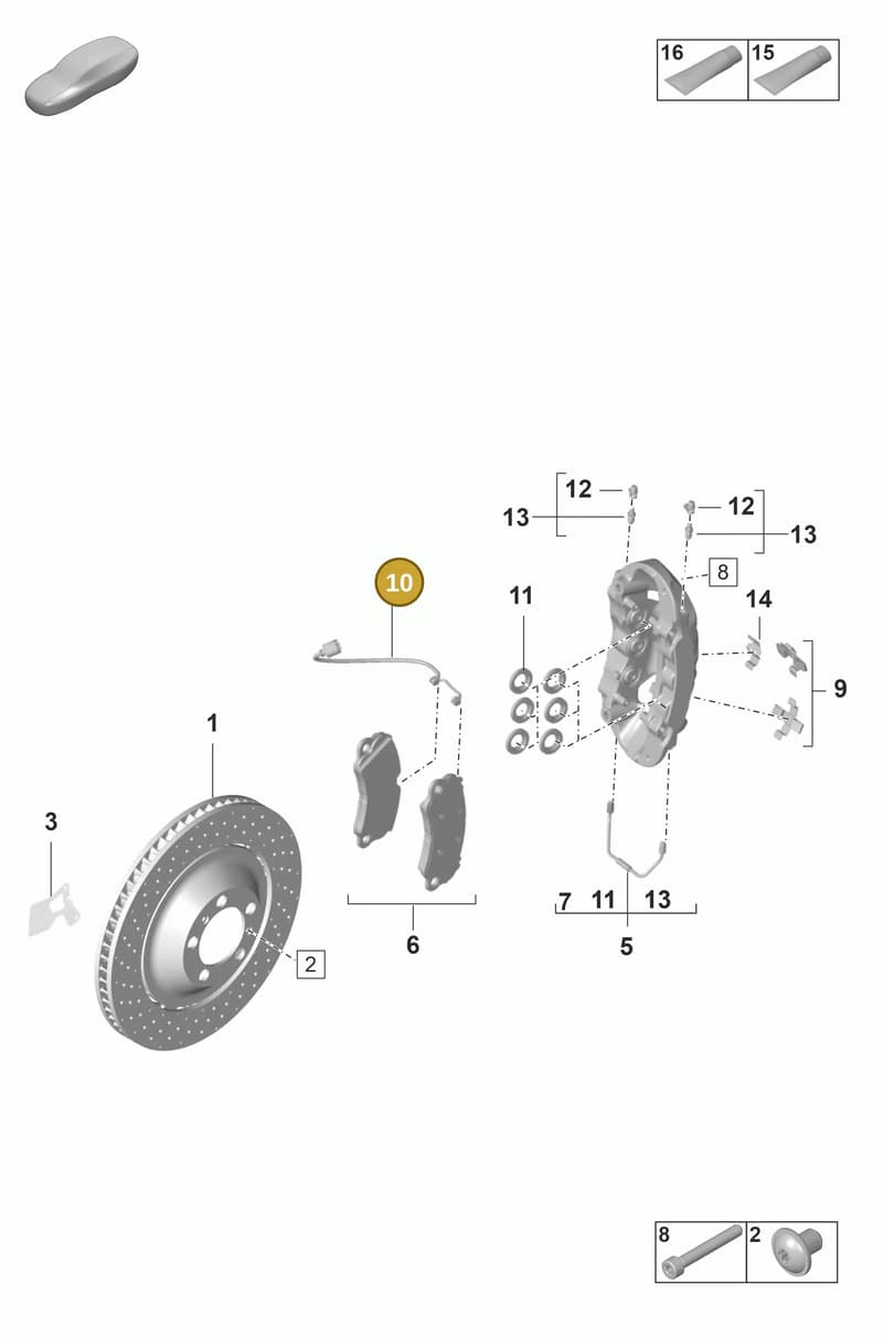 9GT907637 — Porsche 911 (2021-2022) diagram p59602010, position 10