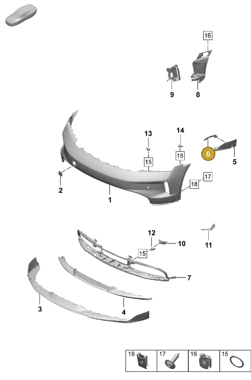 9J0807400 — Porsche Taycan Sport Turismo (2023-2025) diagram p64802150, position 6