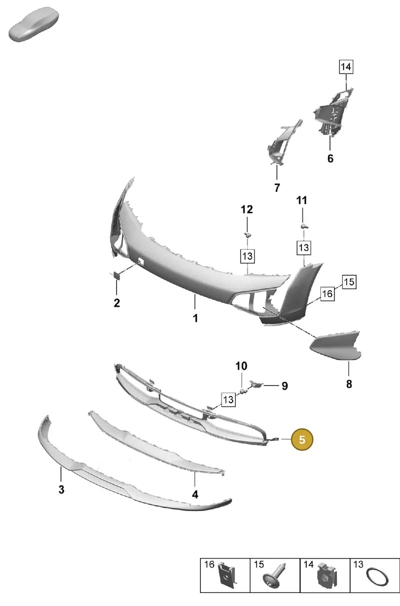 9J0807683DOK1 — Porsche Taycan Sport Turismo (2023-) diagram p64802110, position 5