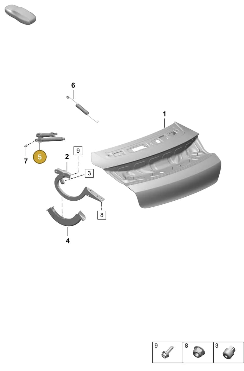 9J0827427 — Porsche Taycan Sport Turismo (2023-2025) diagram p64803100, position 5